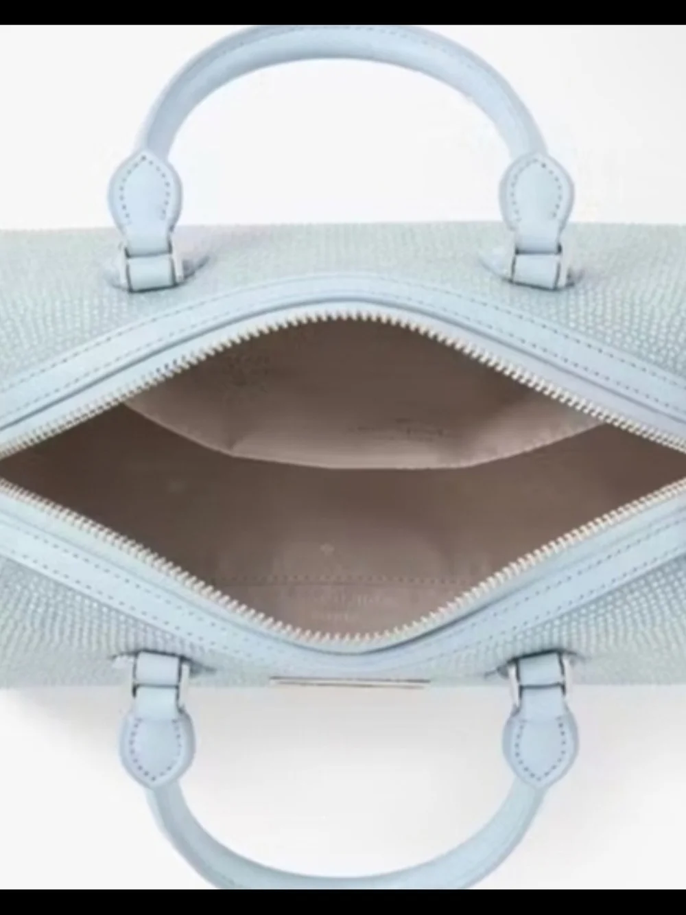 Kate Spade Madlison Crystal-Embellished Denim Satchel w Detachable Strap NWT